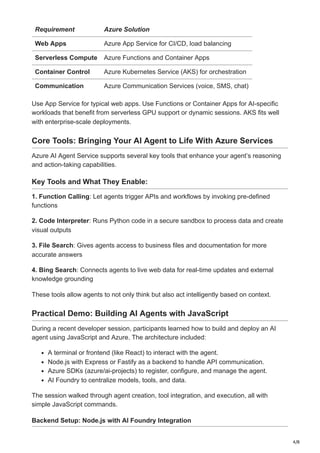 How to Get Started with AI Agent Development on Azure.pdf