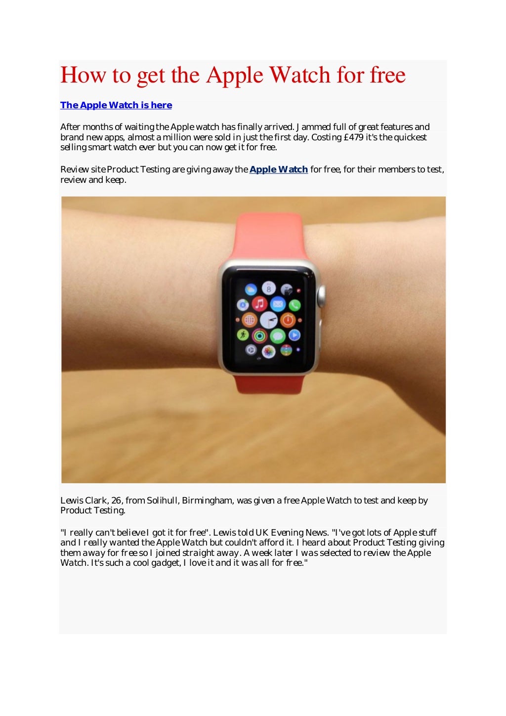 free apple watch with phone contract