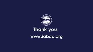 Thank you
www.iabac.org
 