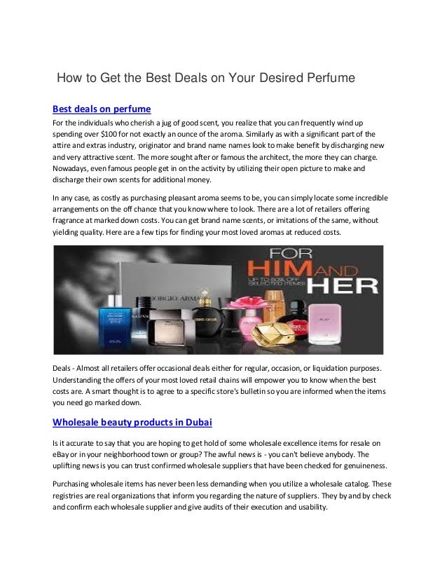 perfume deals