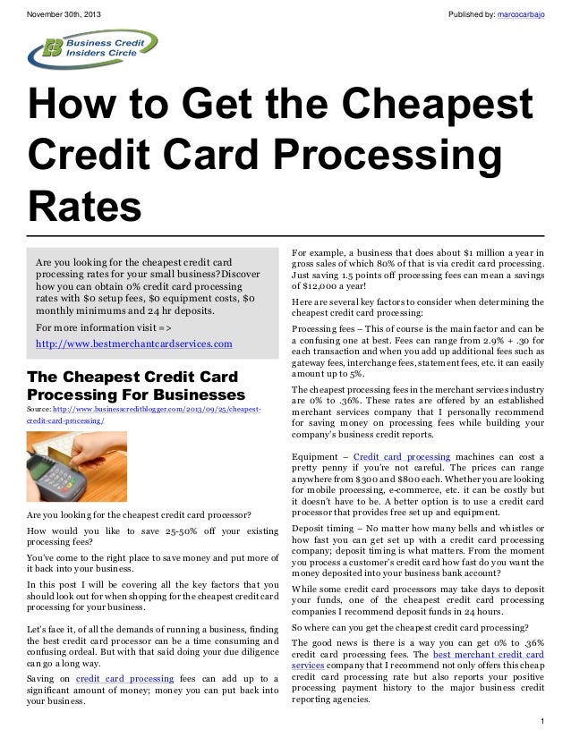 cheapest credit card terminal