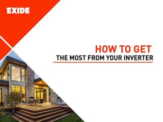 How To Get The Most From Your Inverter