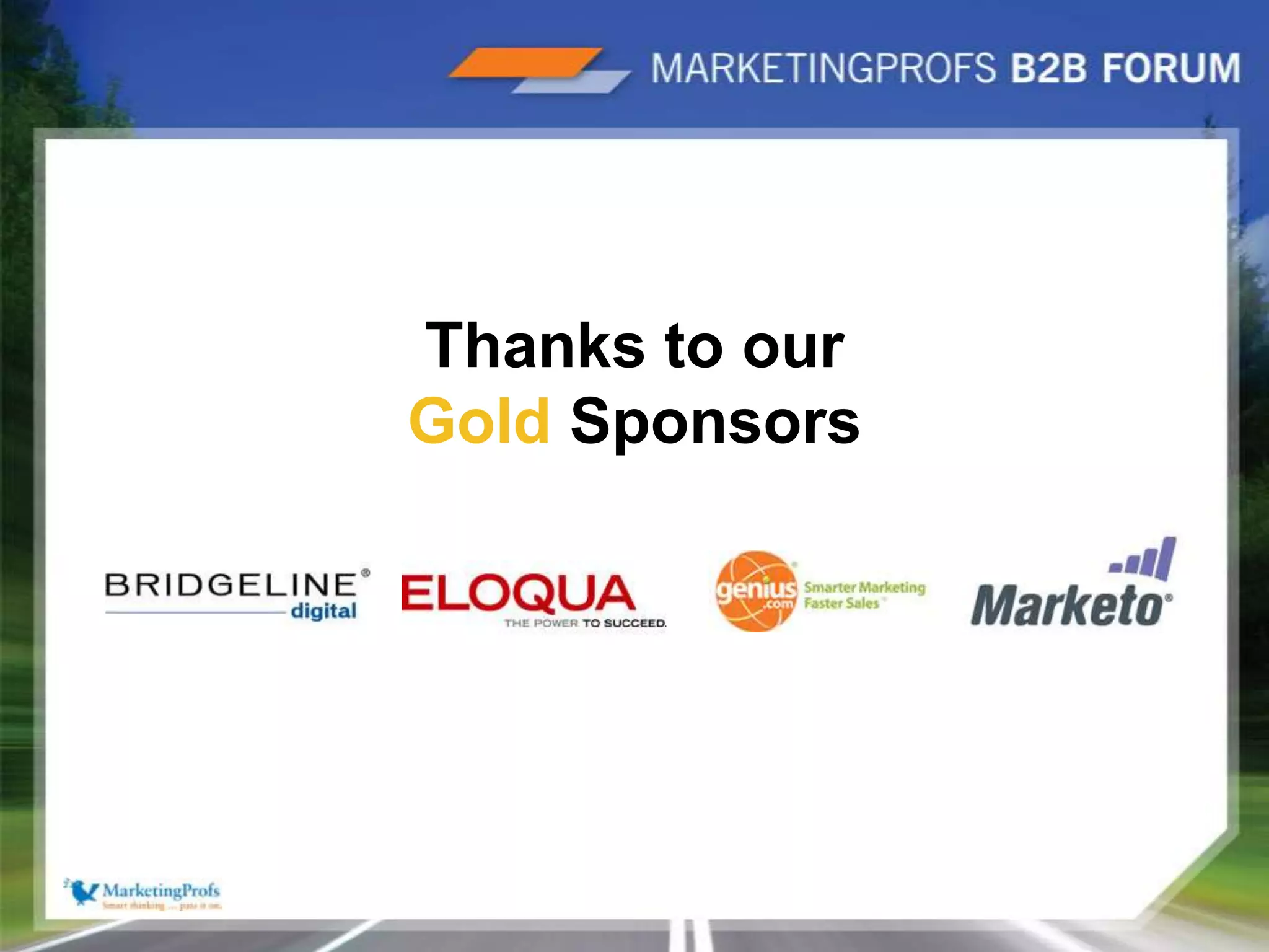 |10Thanks to our Gold Sponsors