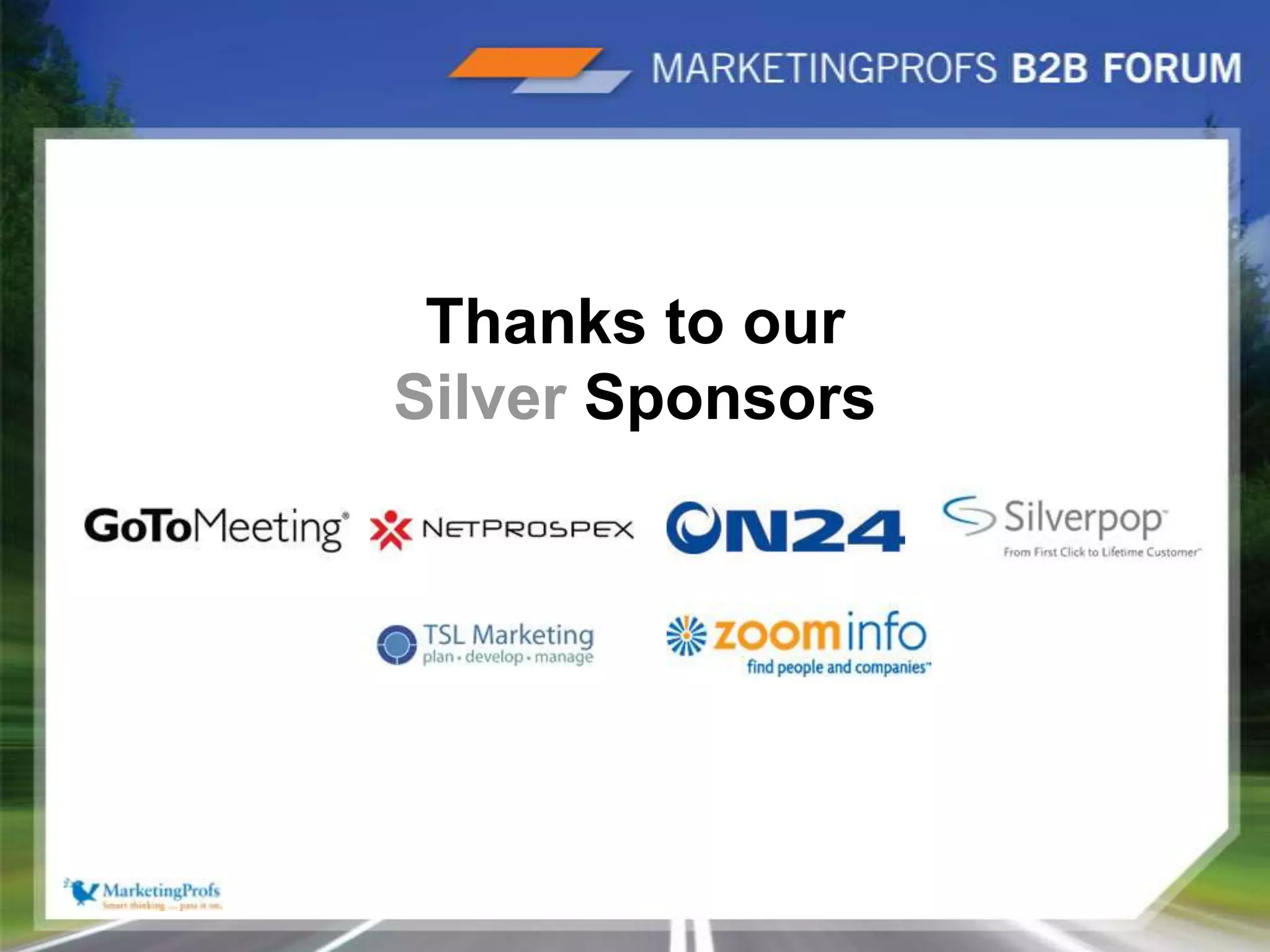 |11Thanks to our Silver Sponsors