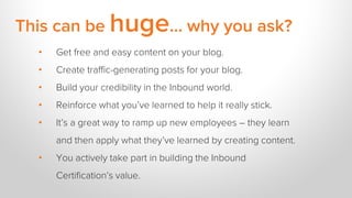 This can be huge... why you ask?
• Get free and easy content on your blog.
• Create traffic-generating posts for your blog...