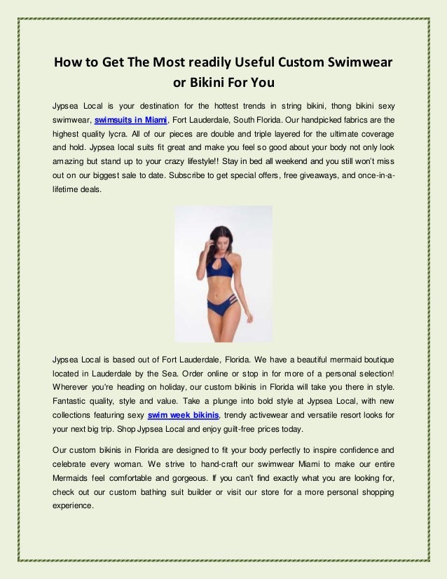 custom swimwear