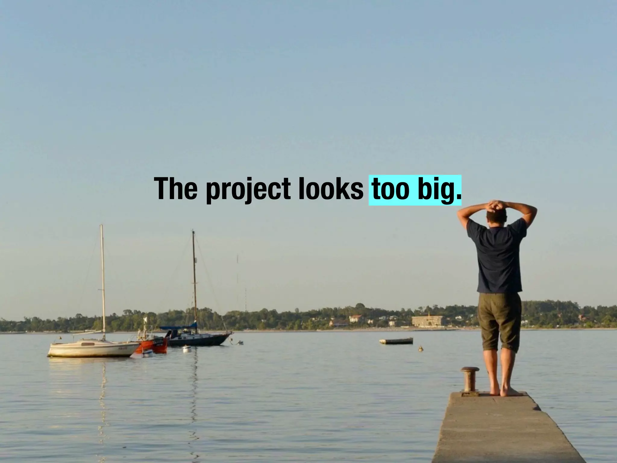 The project looks too big.
 