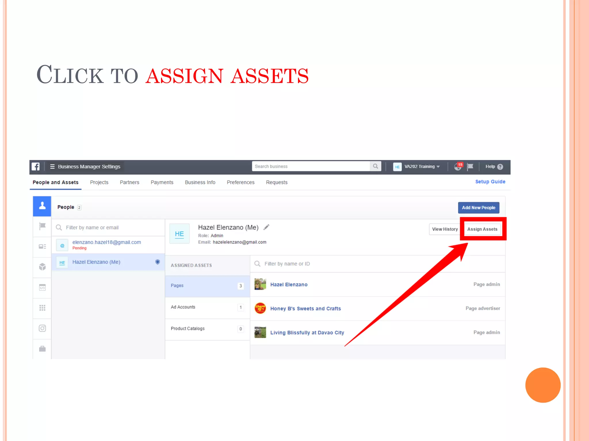 CLICK TO ASSIGN ASSETS
 