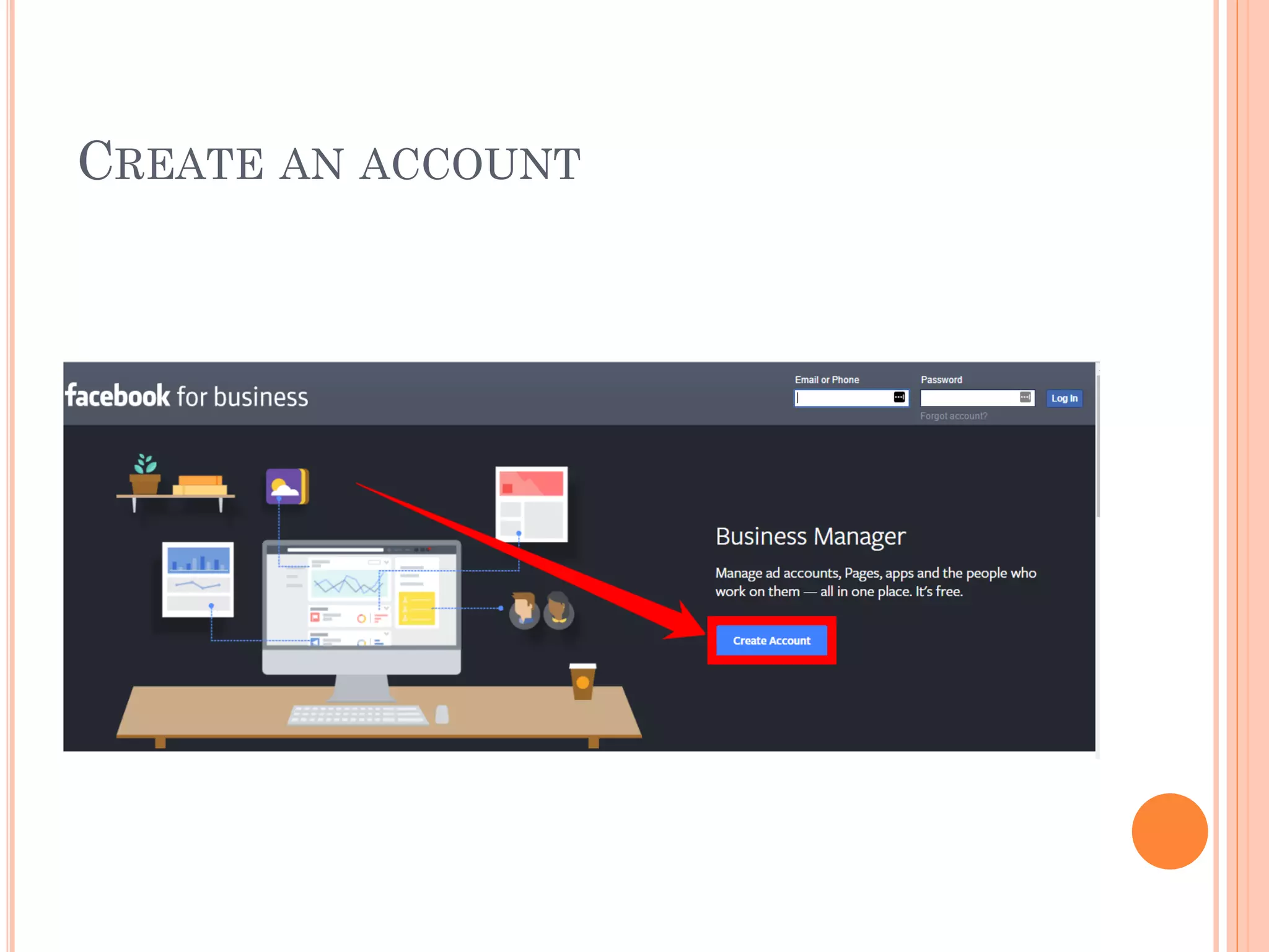 CREATE AN ACCOUNT
 