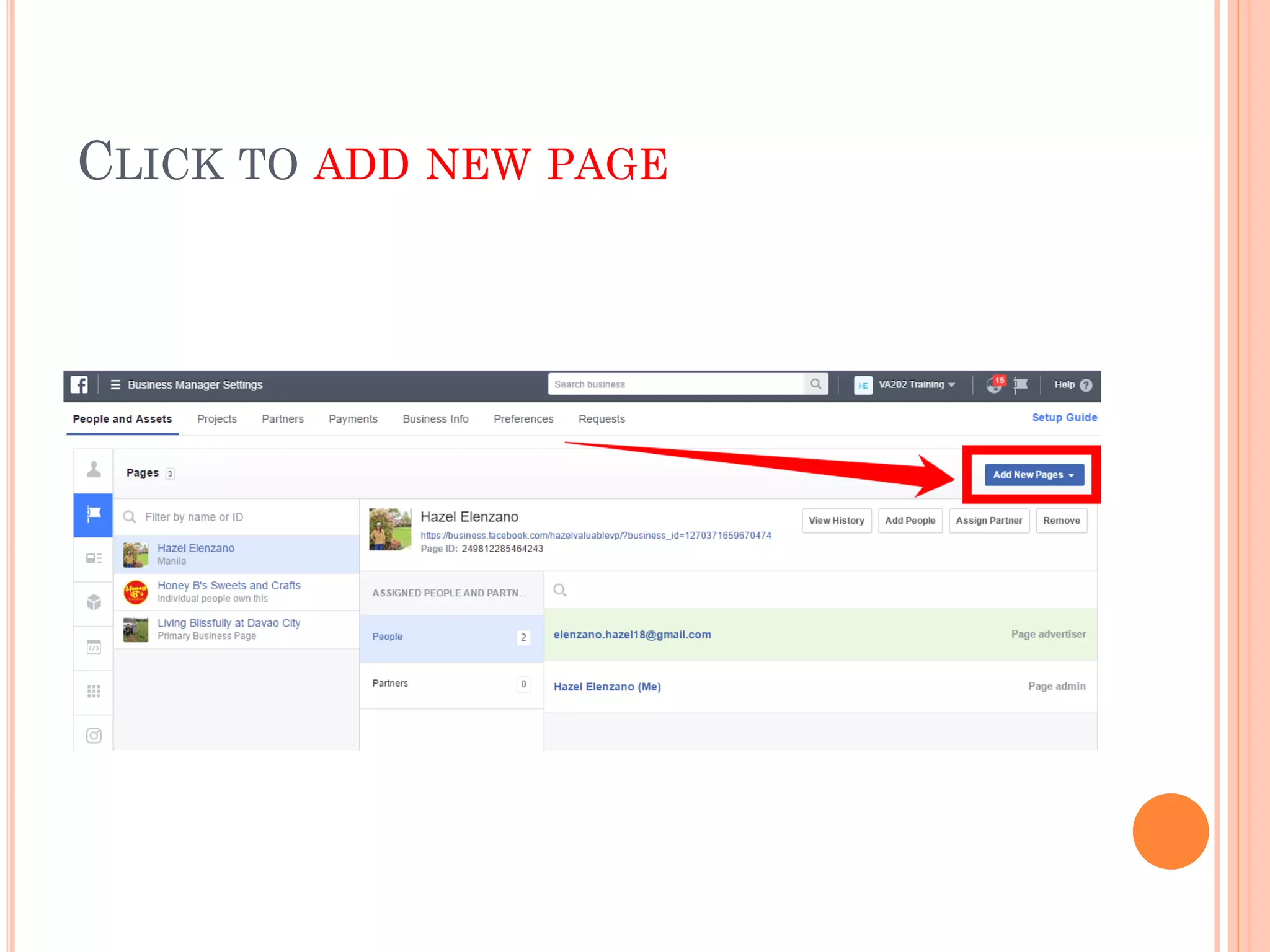 CLICK TO ADD NEW PAGE
 