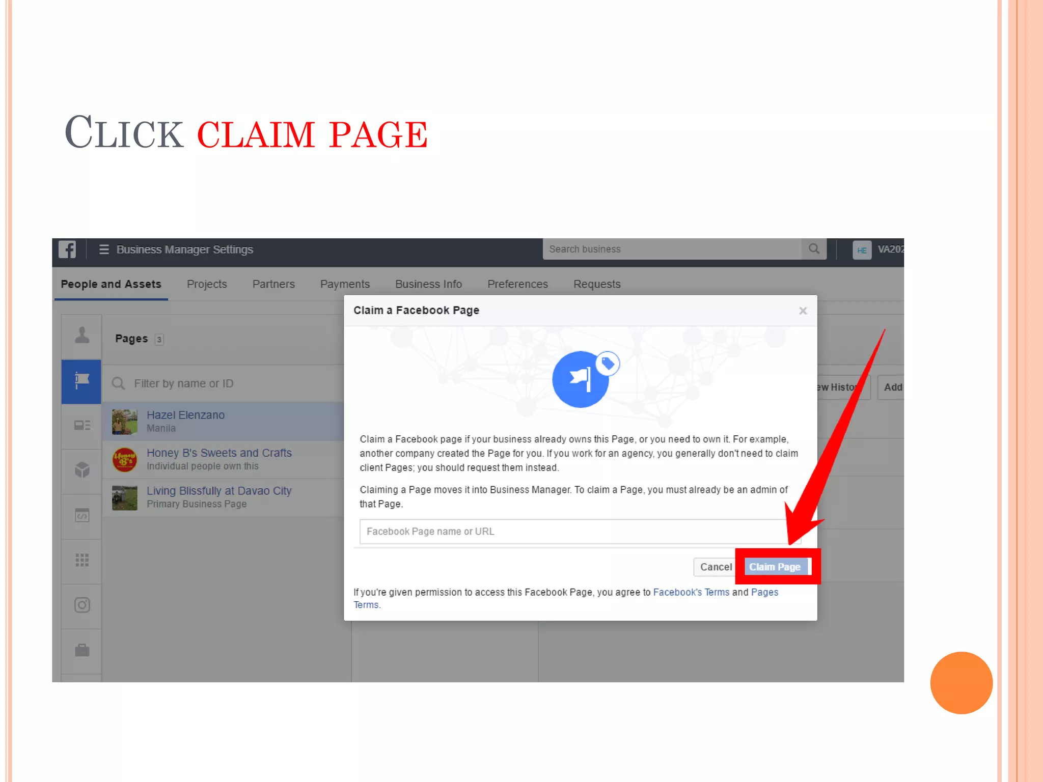 CLICK CLAIM PAGE
 