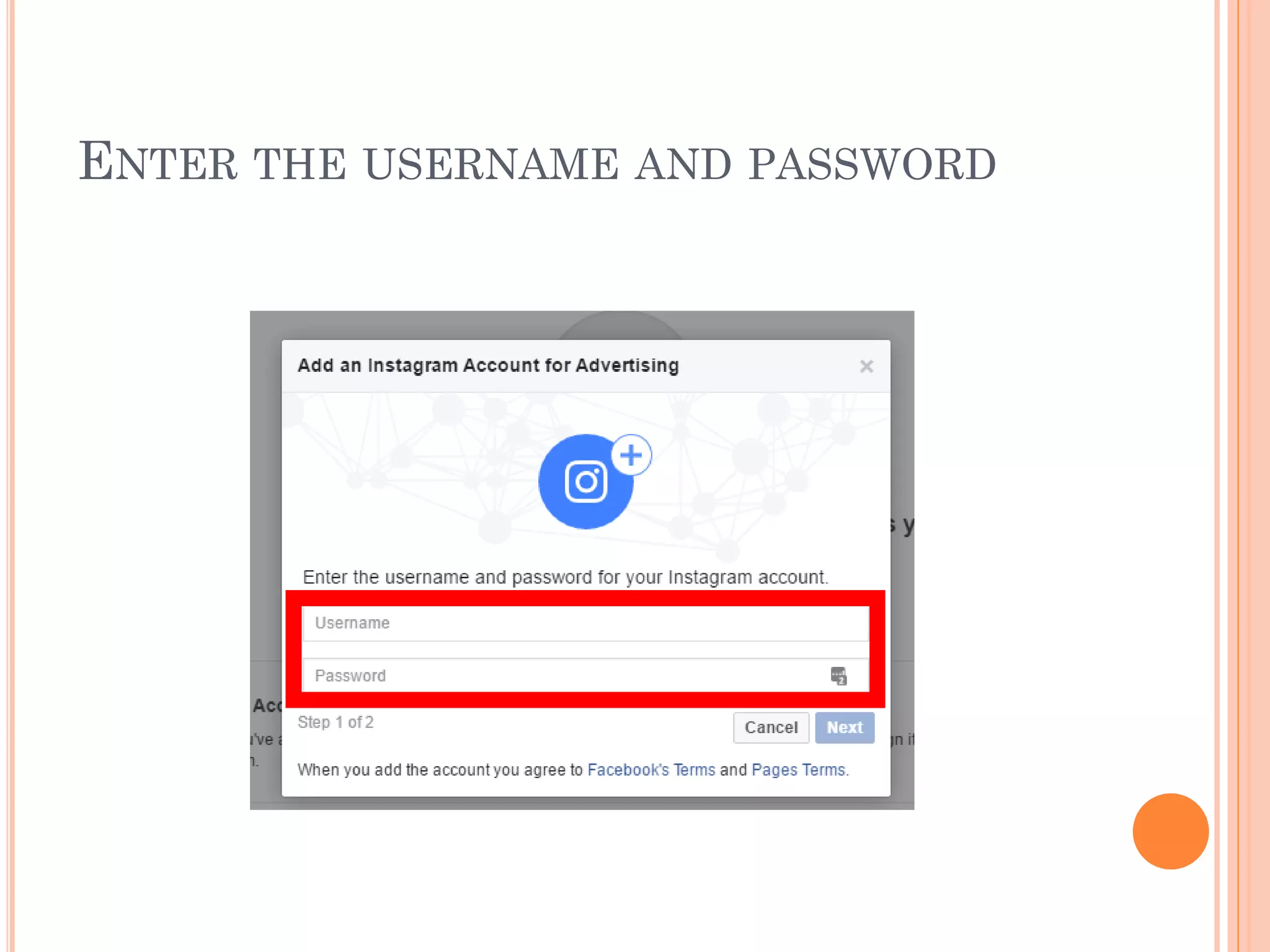ENTER THE USERNAME AND PASSWORD
 