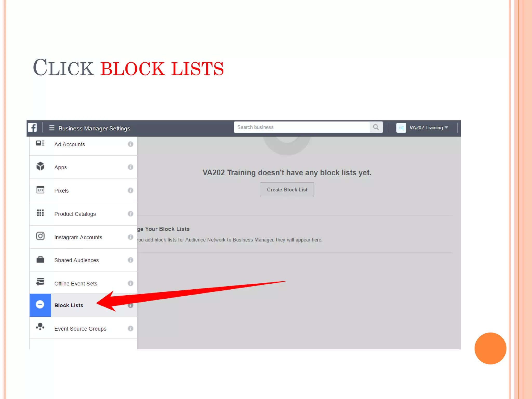 CLICK BLOCK LISTS
 