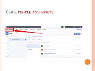 CLICK PEOPLE AND ASSETS
 