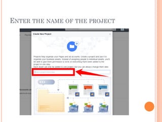 ENTER THE NAME OF THE PROJECT
 