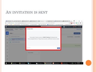 AN INVITATION IS SENT
 