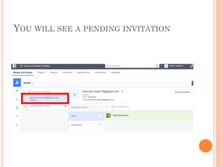 YOU WILL SEE A PENDING INVITATION
 