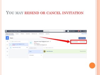 YOU MAY RESEND OR CANCEL INVITATION
 