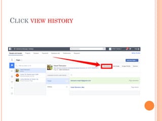 CLICK VIEW HISTORY
 