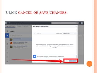CLICK CANCEL OR SAVE CHANGES
 