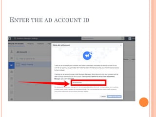 ENTER THE AD ACCOUNT ID
 