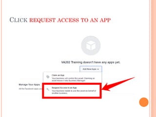 CLICK REQUEST ACCESS TO AN APP
 