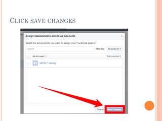 CLICK SAVE CHANGES
 