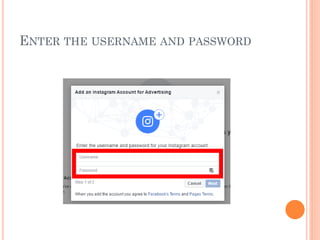 ENTER THE USERNAME AND PASSWORD
 