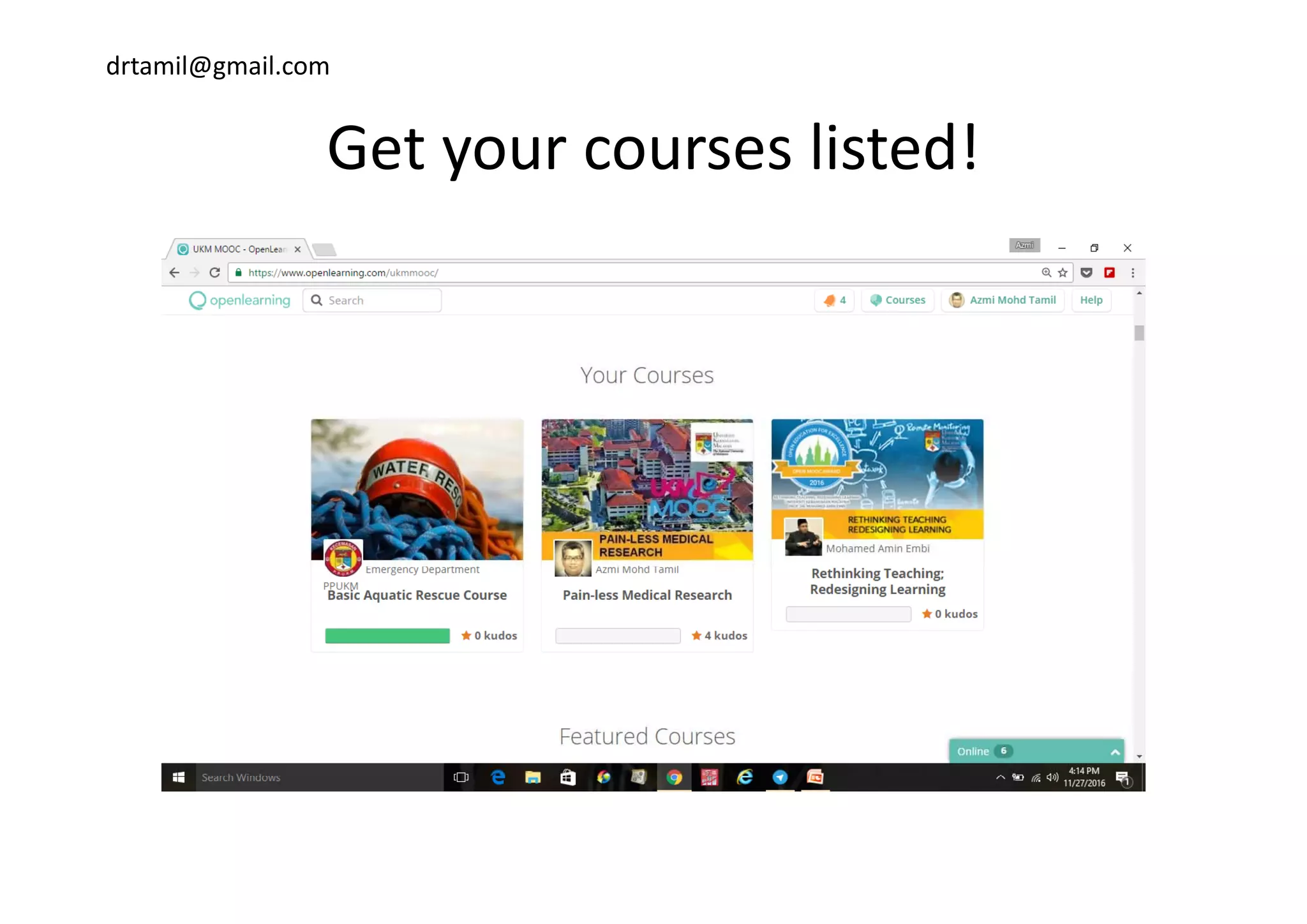 drtamil@gmail.com
Get your courses listed!Get your courses listed!
 