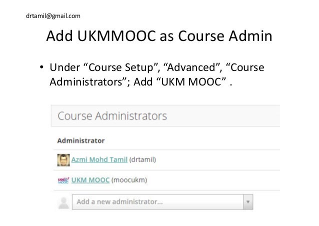 How to get your courses listed on UKM MOOC (OpenLearning)