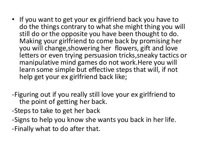 how get your girlfriend back how get your girlfriend back
