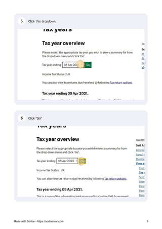 How to get your Tax Year Overview | PDF