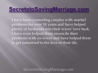 How to get your wife to love you again