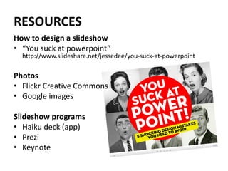 How to give a good 10min presentation | PDF