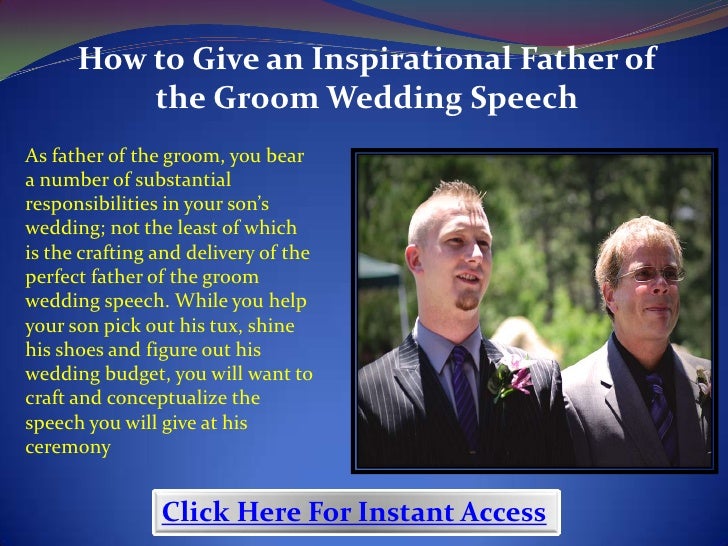 sample of father of the groom speech