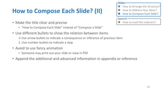 How to give a technical presentation | PPTX