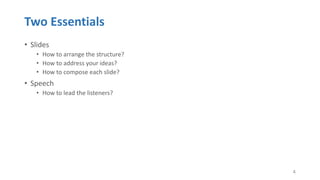 Technical Speaking Structure How to give a technical presentation | PPTX