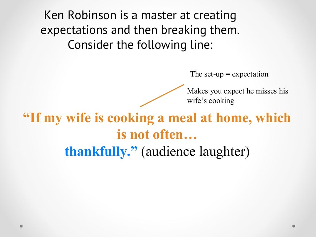 The shorter the punch line,