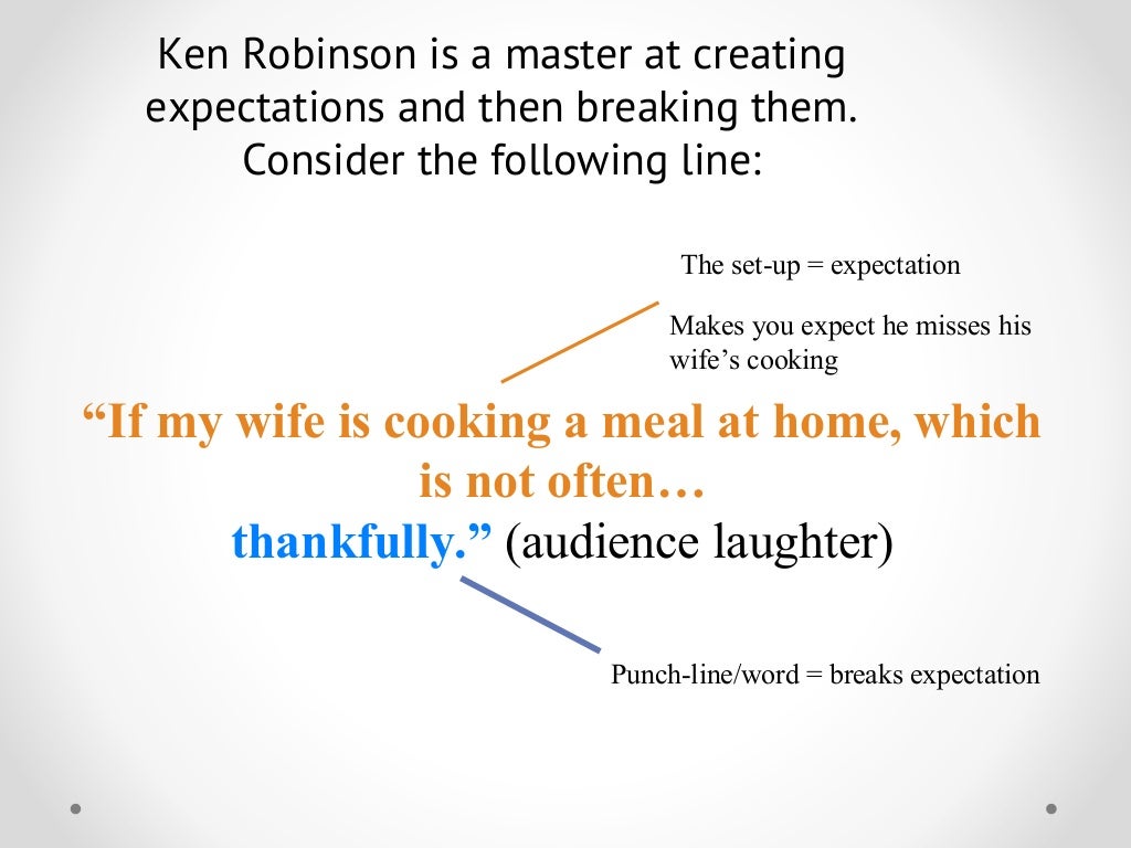 The shorter the punch line,