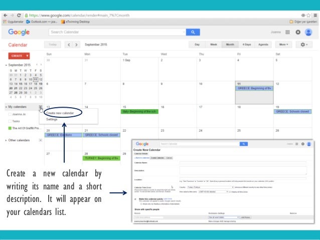 how to make calendar