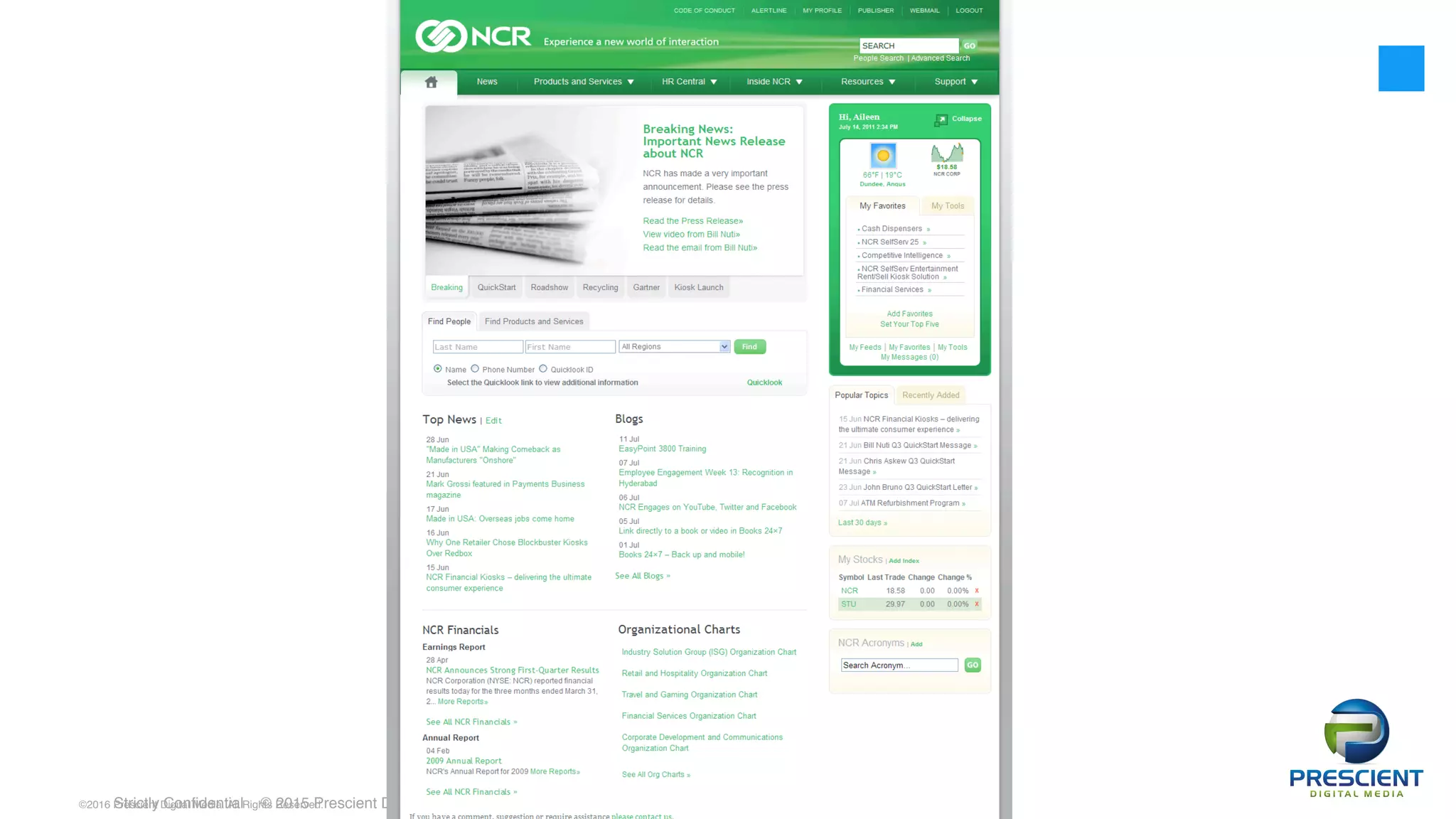 ©2016 Prescient Digital Media. All Rights Reserved.
21Strictly Confidential © 2015 Prescient Digital Media Not For Distribution
 