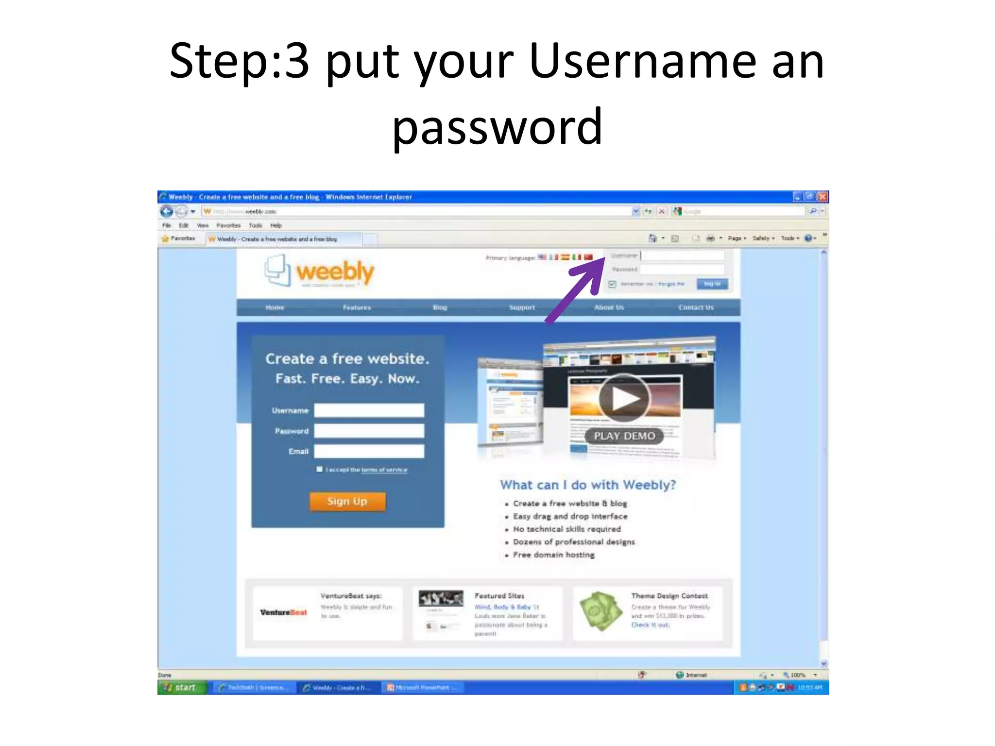 Step:3 put your Username an password