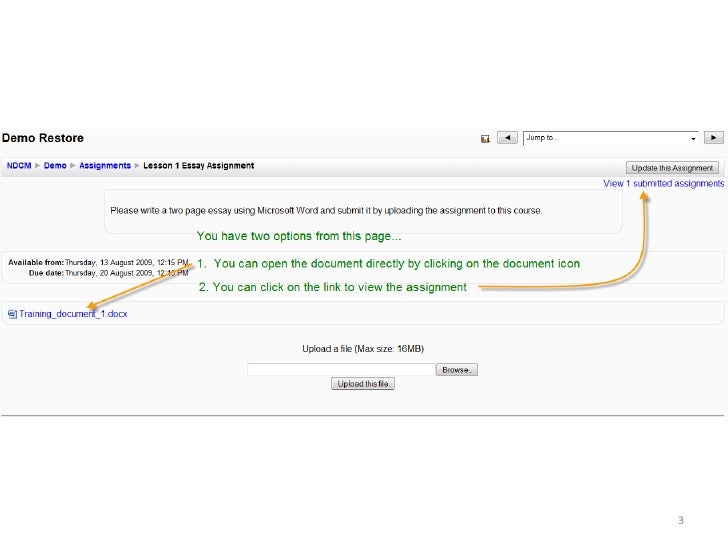 Moodle grading assignments image