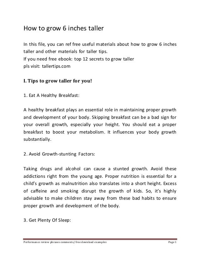 How To Grow 6 Inches Taller