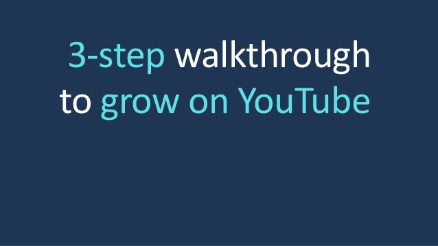 3 STEP STRATEGY TO GROW ON YOUTUBE IN 2022 | How to grow on YouTube ...