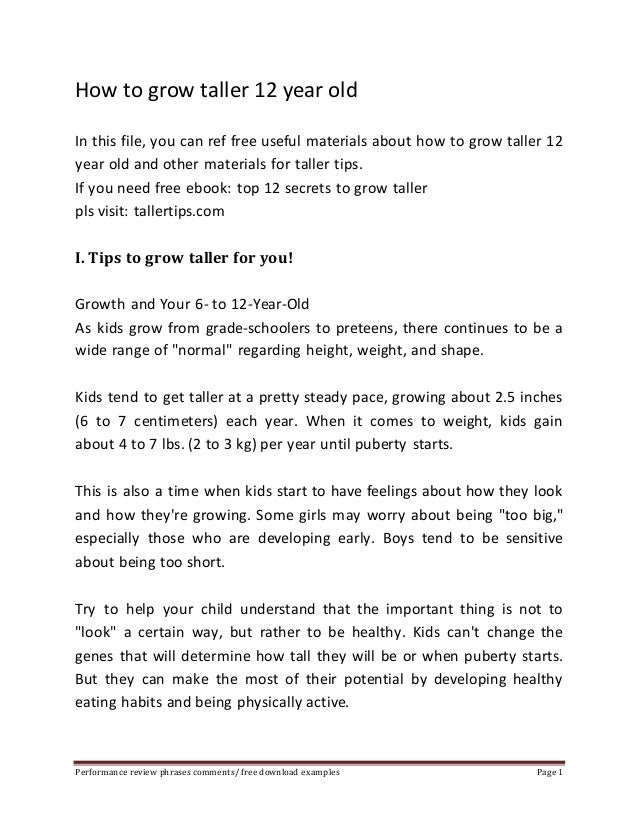 How To Grow Taller 12 Year Old In This File You Can Ref Free Useful How To Grow Taller 12 Year Old In This File You Can Ref Free Useful