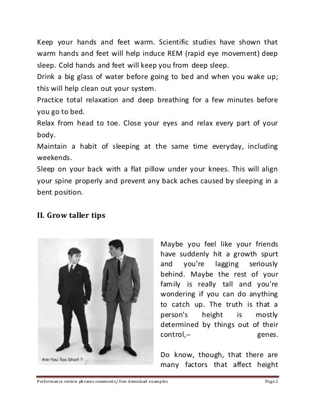 How to grow taller during sleep