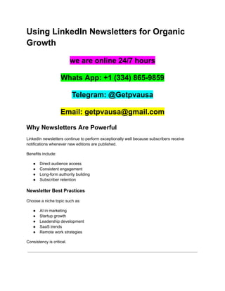 Mastering Organic LinkedIn Growth Strategies for 2026 Professionals | PDF