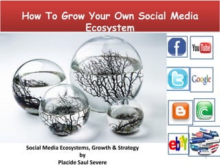 How To Grow Your Own Social Media
           Ecosystem




Social Media Ecosystems, Growth & Strategy
                     by                      1
            Placide Saul Severe 
 