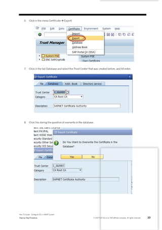 How to guide configure ssl in abap system | PDF